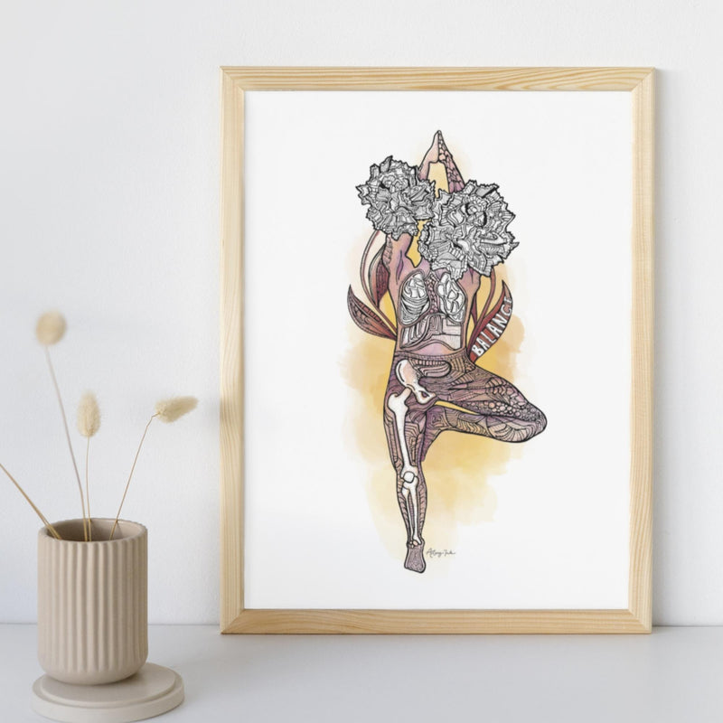 Yoga Series - Tree Pose - 8x10 or 11x14