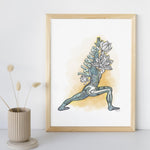 Yoga Series - Warrior One - 8x10 or 11x14