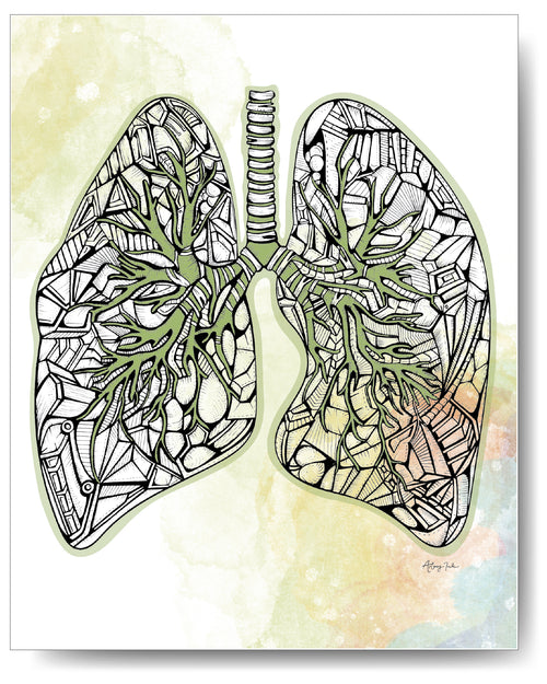 Diamond Series - Lungs - 8x10 or 11x14