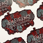 "EMERGENCY DEPARTMENT" Vinyl Sticker