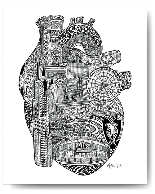 Heart of Chicago - 8x10 or 11x14