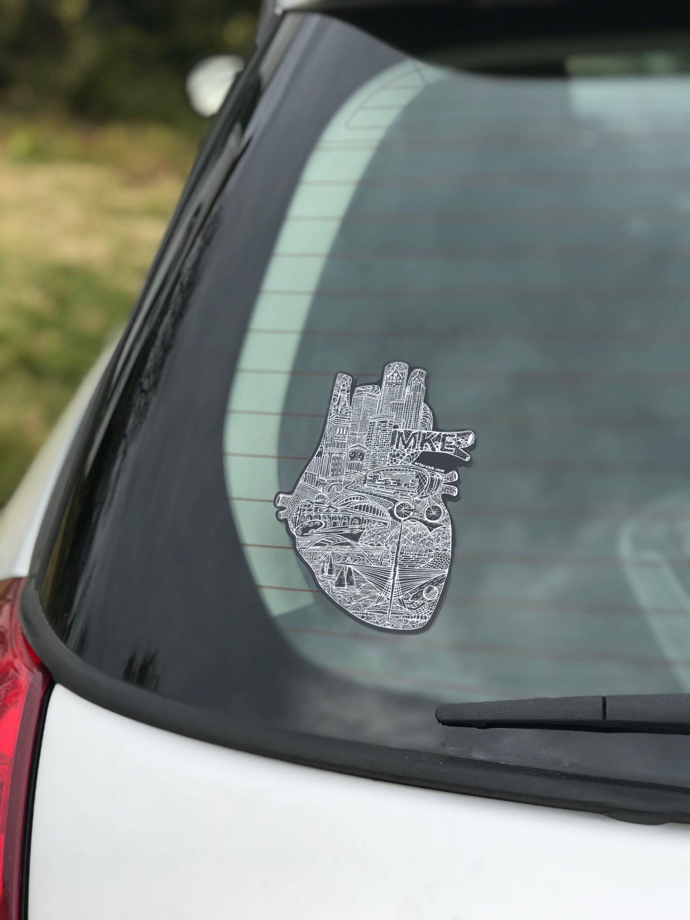 Heart of Milwaukee 2.0 Sticker arteryink