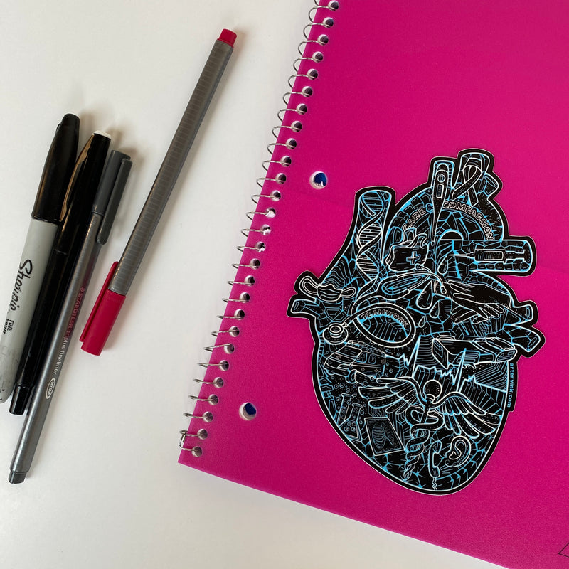 Heart of Healthcare Vinyl Sticker