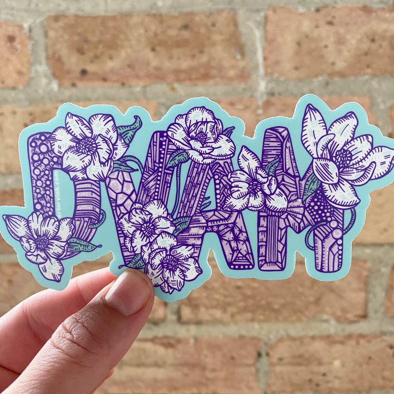 "DVAM" Vinyl Sticker