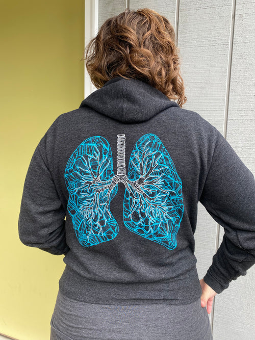 Heart & Lungs Unisex Full-Zip Hoodie