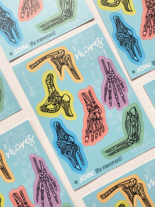 "Life Moves You" Vinyl Sticker Sheet