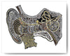 Metallic Ear Canal (Inner Ear) - 8x10 or 11x14