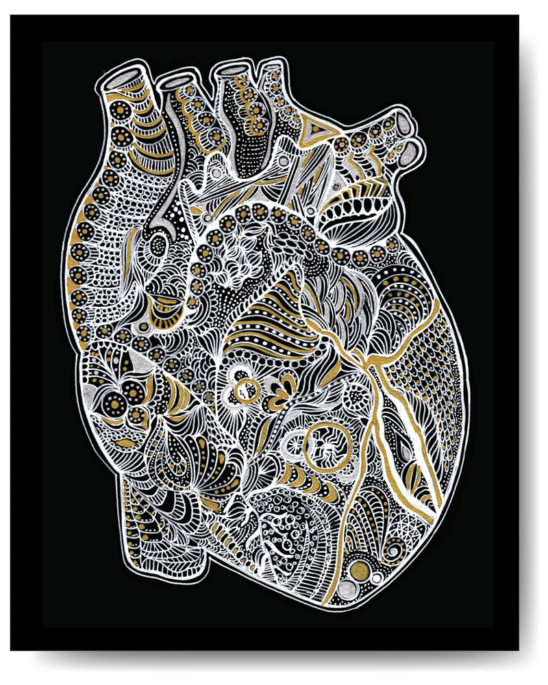 Metallic Heart - 8x10