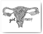 New Uterus - Girl Power - 8x10 or 11x14