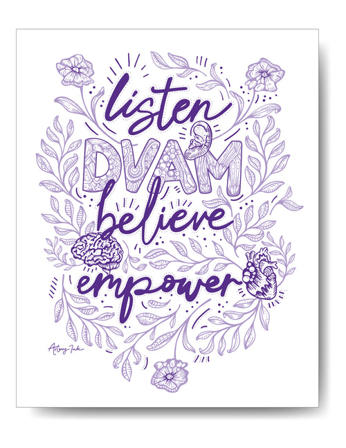 Domestic Violence Awareness "DVAM" - 8x10 or 11x14