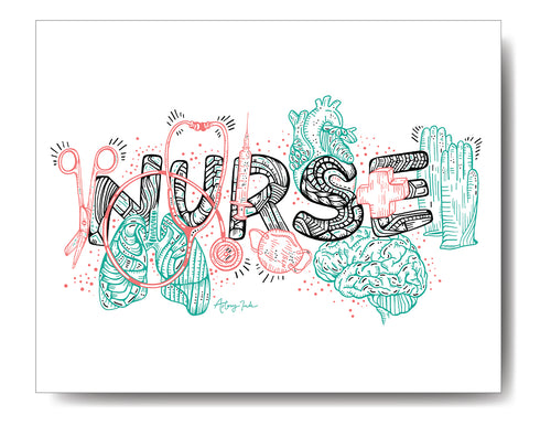 "NURSE" - 8x10 or 11x14