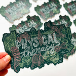 "PHYSICAL THERAPY" Vinyl Sticker