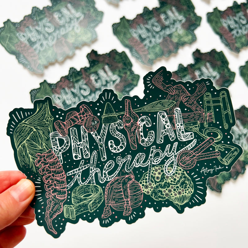 "PHYSICAL THERAPY" Vinyl Sticker