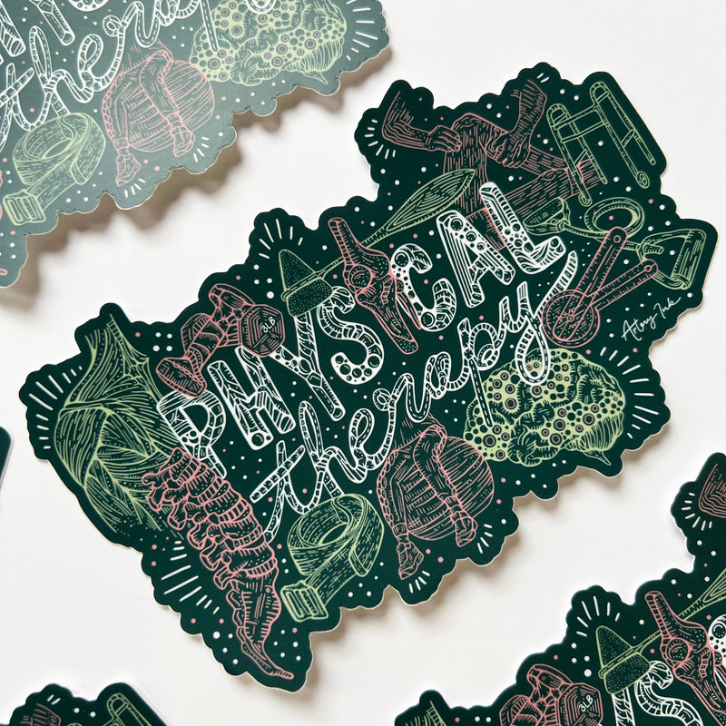 "PHYSICAL THERAPY" Vinyl Sticker