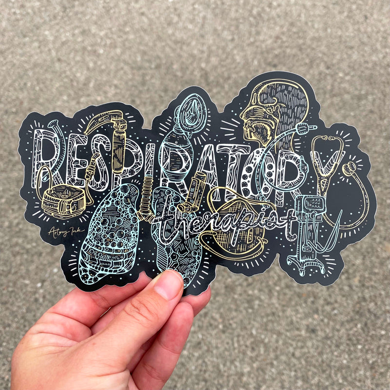 "RESPIRATORY THERAPIST" Vinyl Sticker