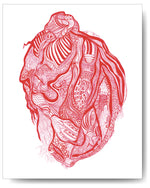 Vein & Artery Heart - 8x10 or 11x14