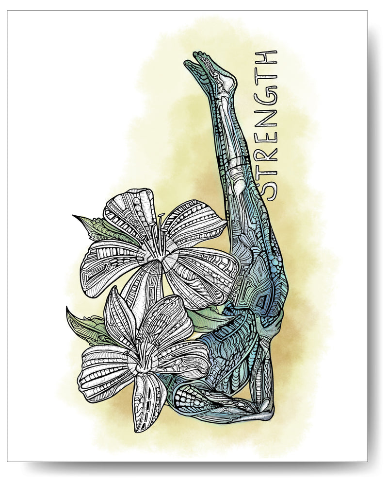 Yoga Series - Shoulder Stand - 8x10 or 11x14