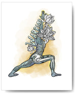 Yoga Series - Warrior One - 8x10 or 11x14