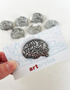 Enamel Brain Pin