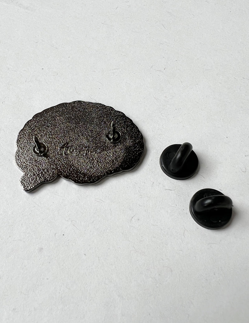 Enamel Brain Pin