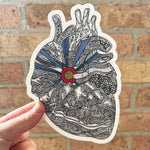 Heart of Colorado Vinyl Sticker