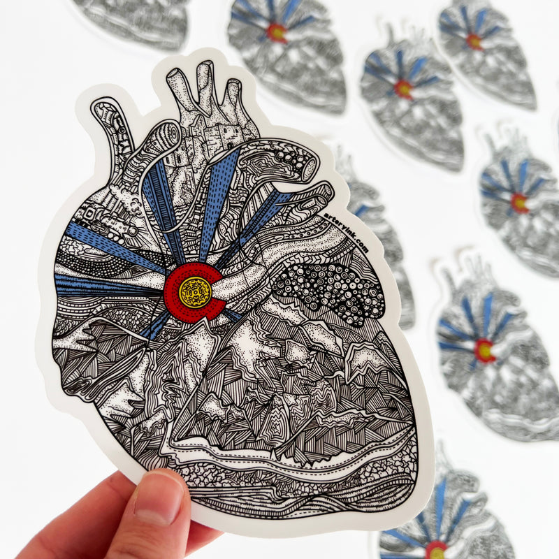 Heart of Colorado Vinyl Sticker