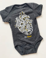 "Well Loved" Anatomical Heart Baby Outfit