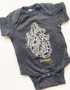 "Well Loved" Anatomical Heart Baby Outfit