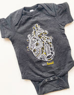 "Well Loved" Anatomical Heart Baby Outfit