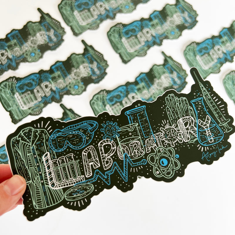 "LABORATORY" Vinyl Sticker