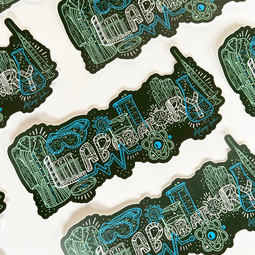 "LABORATORY" Vinyl Sticker