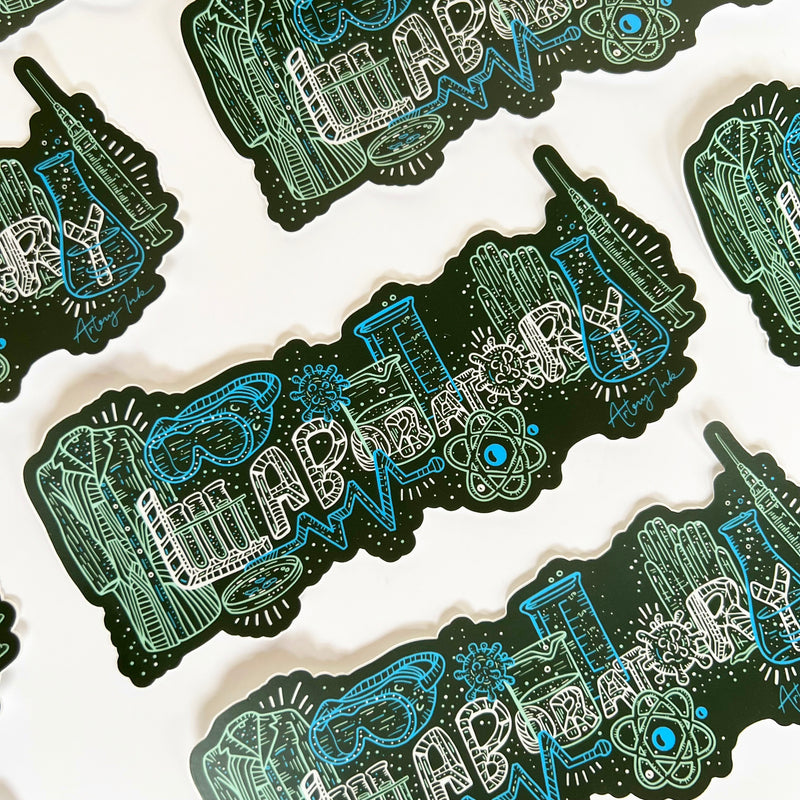 "LABORATORY" Vinyl Sticker