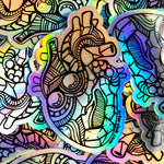 Holographic Mini Heart Vinyl Sticker