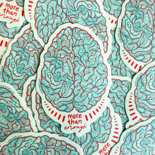 "More Than Enough" Mental Health Vinyl Sticker
