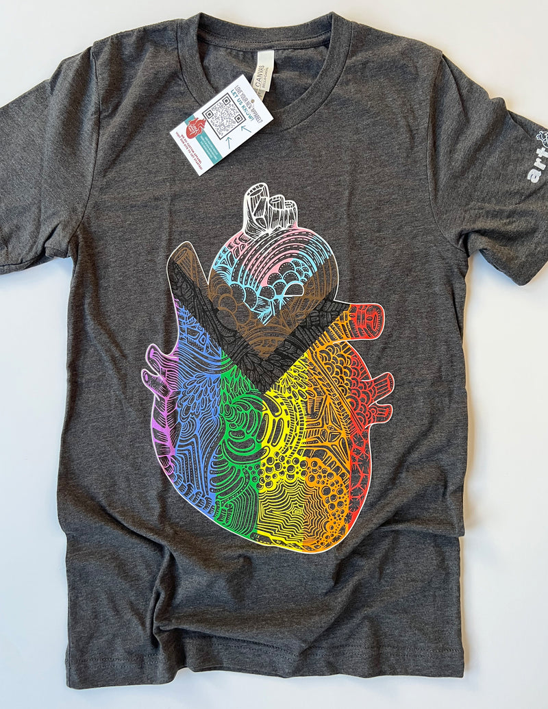 Progress Pride Heart Unisex T.Shirt