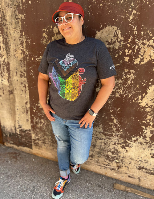 Progress Pride Heart Unisex T.Shirt