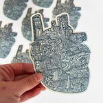 Heart of San Francisco Vinyl Sticker